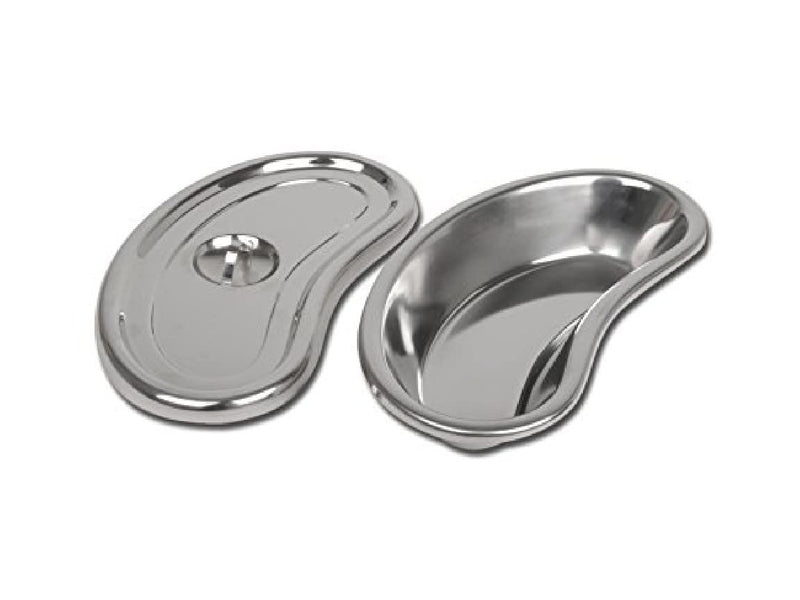 GIMA UPL-063 stainless steel kidney bowl with lid, 247 mm x 122 mm x 43 mm