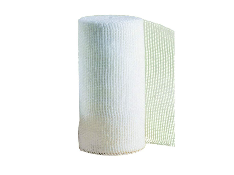 Gima - 20 threads hydrophilic hemmed gauze bandage, 100% hydrophilic white cotton, hemmed edge, latex free, size 3.5m x 10cm, box of 6 rolls 6 rolls x 3.5m x 10cm