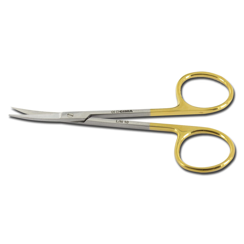 Gima - Iris scissors, curved, 11.5 cm, with strong tips that ensure surgeons high precision, 26527