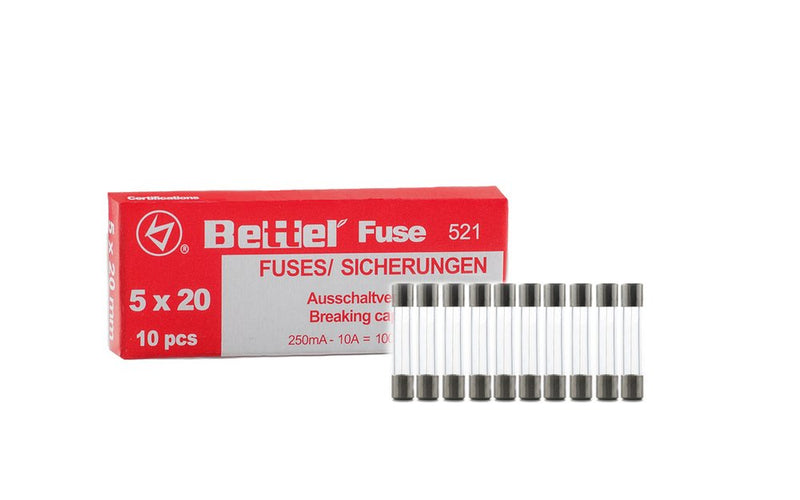 Fuse 4A fast 5x20mm 250V TYPE 521 pack of 10 fine fuse glass fuse G fuse