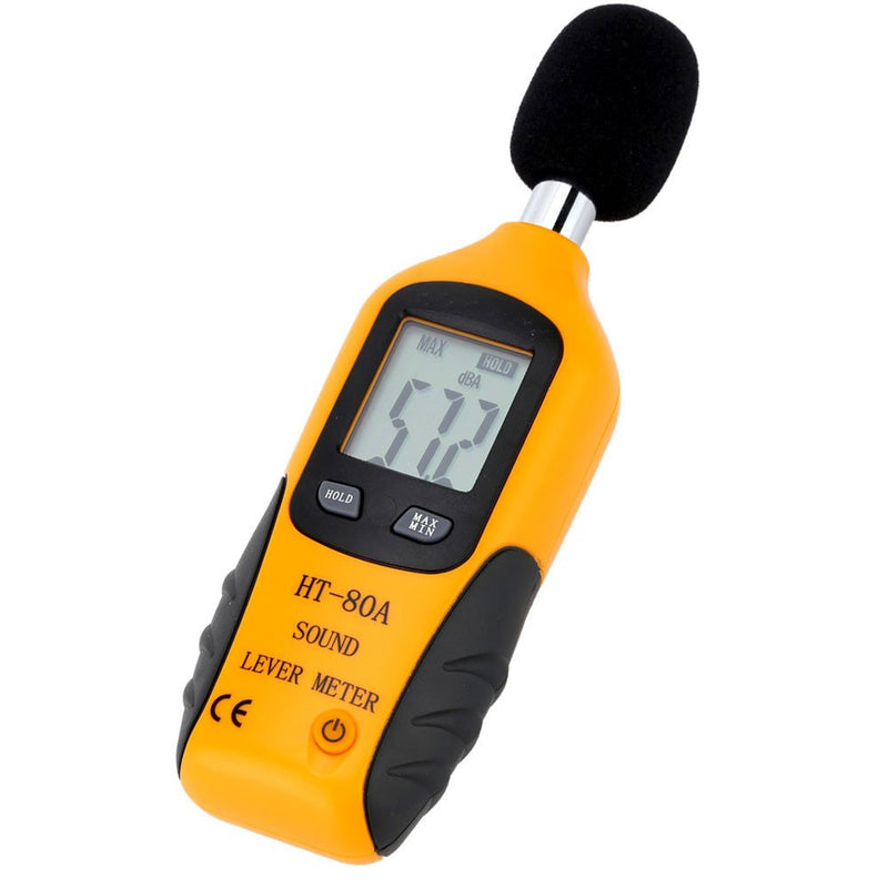 Mengshen Digital Sound Level Meter, Portable Sound Level Meter Range 30 dBA ~ 130 dBA (9V Battery Included)