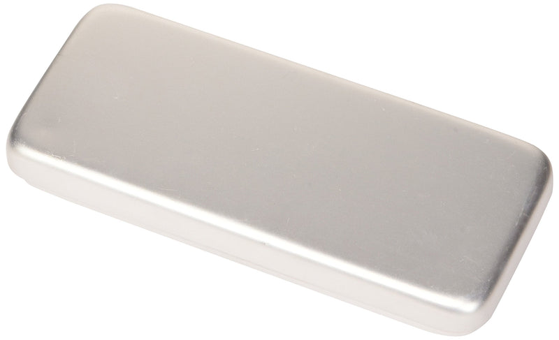 Cardiomedical Products 201 aluminum box, 17.5 cm x 7.6 cm x 2 cm