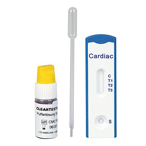 CLEARTEST 10629153 Cardio Myoglobin/CK-MB/Trop I Test (Pack of 5)