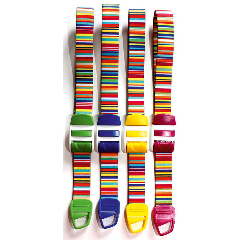 Professional tourniquet - tourniquet - bundle of 4 striped blue/pink/yellow/green