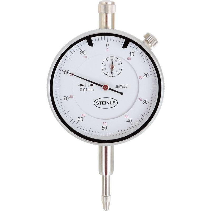 STEINLE dial indicator 3105 0-10 mm Reading: 0.01 mm Dial: 58 mm Hand rotation: 1 mm Promotional price valid until May 31, 2024 Only while stocks last