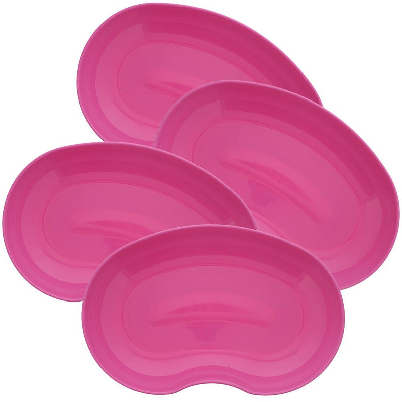 Kosmetex kidney bowl made of plastic, food-safe, disinfectable, autoclavable, assorted colors, 4x pink