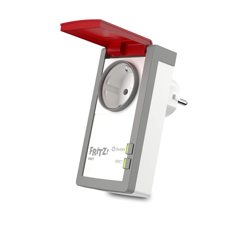 AVM FRITZ!DECT 210 (intelligent socket for smart home, controllable to save energy, with splash protection (IP 44) for outdoor use) Single
