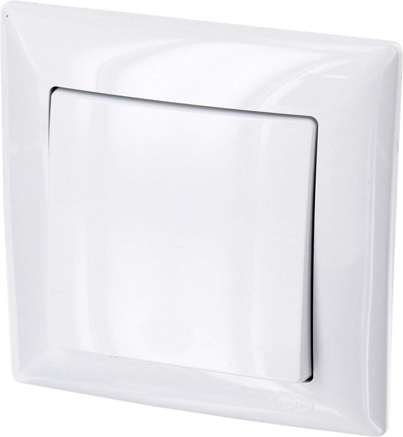 Flush-mounted on/off switch, plug-in terminal, all-in-one, G1 series pure white