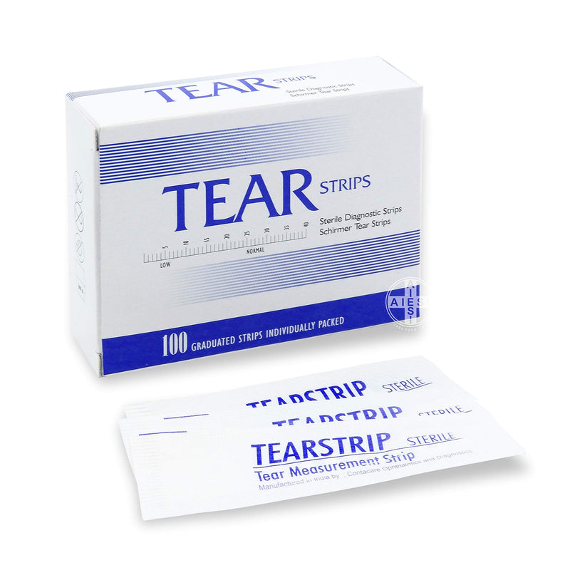 AIESI® Schirmer Test sterile ophthalmological strips for the tear volume test TEAR STRIPS (pack of 100)