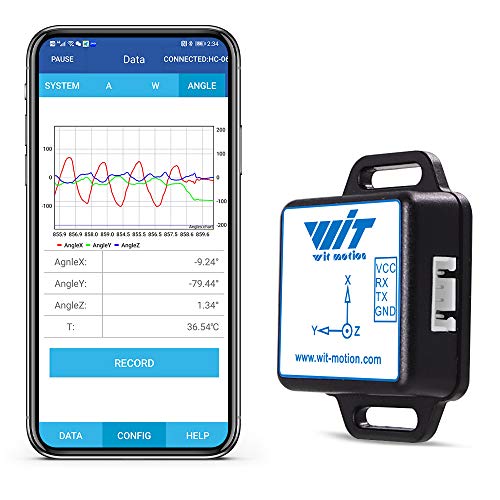 【9-axis vibration inclinometer WT901C-232】High stability acceleration+gyro+angle (XY 0.05° accuracy) + digital compass, three-axis MPU9250 gyroscope sensor【Kalman filtering】