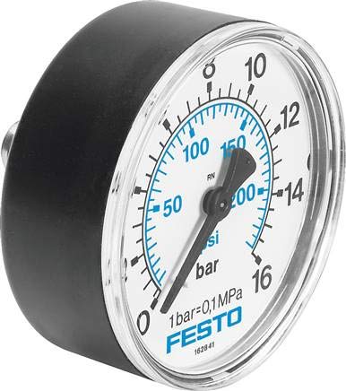 MA-50-16-1/4-EN (162839) pressure gauge display range [bar]:0 to 16bar nominal size pressure gauge:50