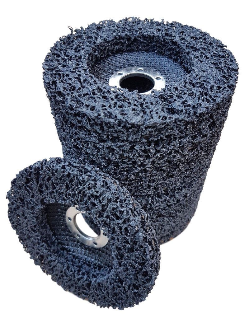 10 x Rostio CSD disc 115 mm black cleaning disc set | Grinding wheel rust remover for Flex | Angle grinder