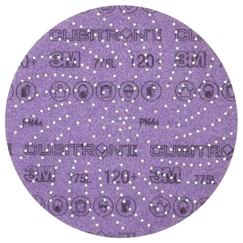 3M Xtract Cubitron, Film Disc 775L, 152mm, 150+, Clean Sand, 50 discs per pack