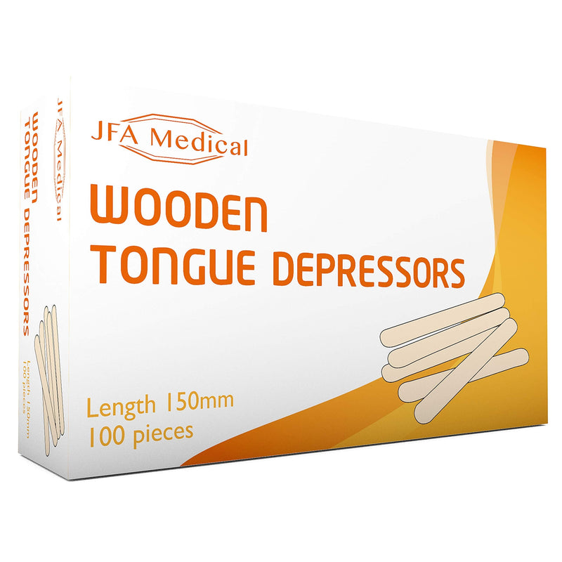 Wooden mouth depressors/wooden spatulas 100 pieces