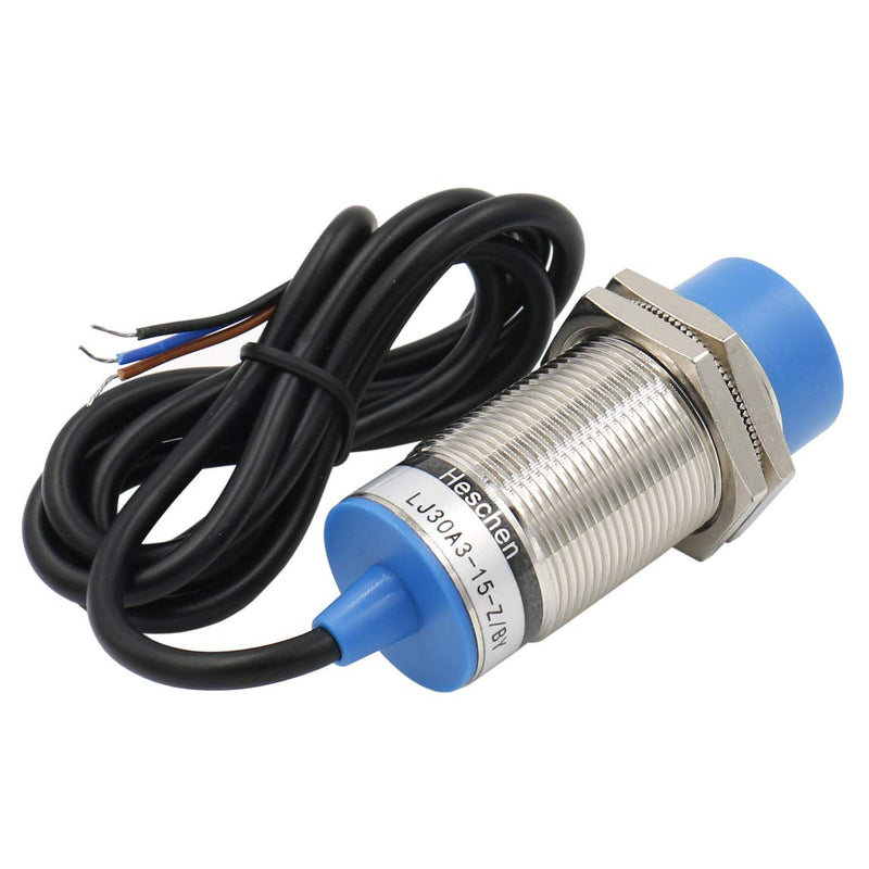 Heschen inductive proximity switches with sensor LJ30A3-15-Z/BY, detector 15mm, 10-30VDC, 200mA, PNP NO (normally open), 3 wire