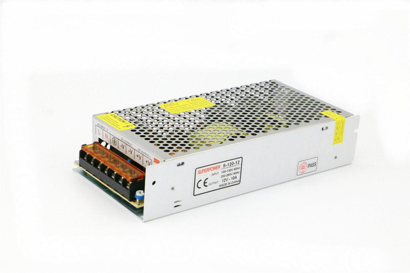 Lianshi 12V 10A 120W Switching Power Supply Short Circuit and Overload Protection Converter Transformer for Industrial Automation LED Surveillance CCTV PrinterAC220V to DC12V