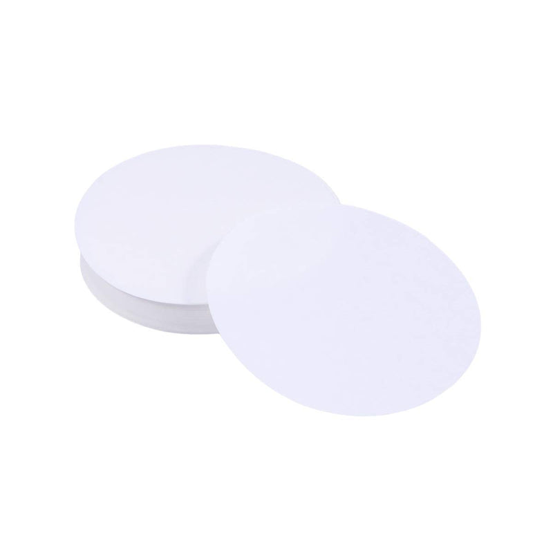 UEETEK Pack of 100 high-quality filter paper, diameter 11 cm, paper discs with medium flow speed for chemical applications