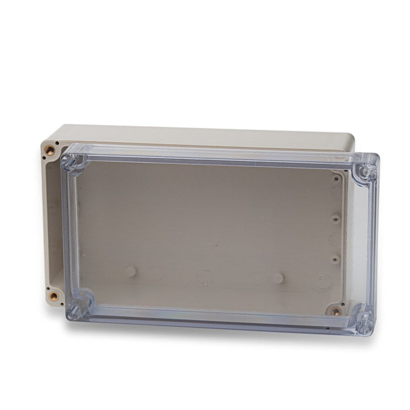 edi-tronic ABS empty housing transparent 158x90x60mm industrial housing IP66 plastic housing 158 x 90 x 60 mm lid clear