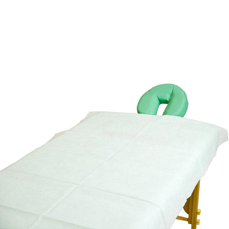 Teqler disposable sheets for examination tables, massage tables and massage benches T-131042 white, 200 cm x 70 cm (pack of 100) white single