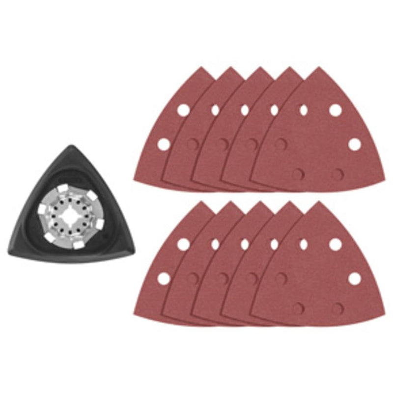 Bosch OSL350SPDK 11 pc. Starlock Oscillating Multi-Tool Delta Sanding Pad Kit 3-1/2 In. Set: Delta sanding pad + 10 sheets