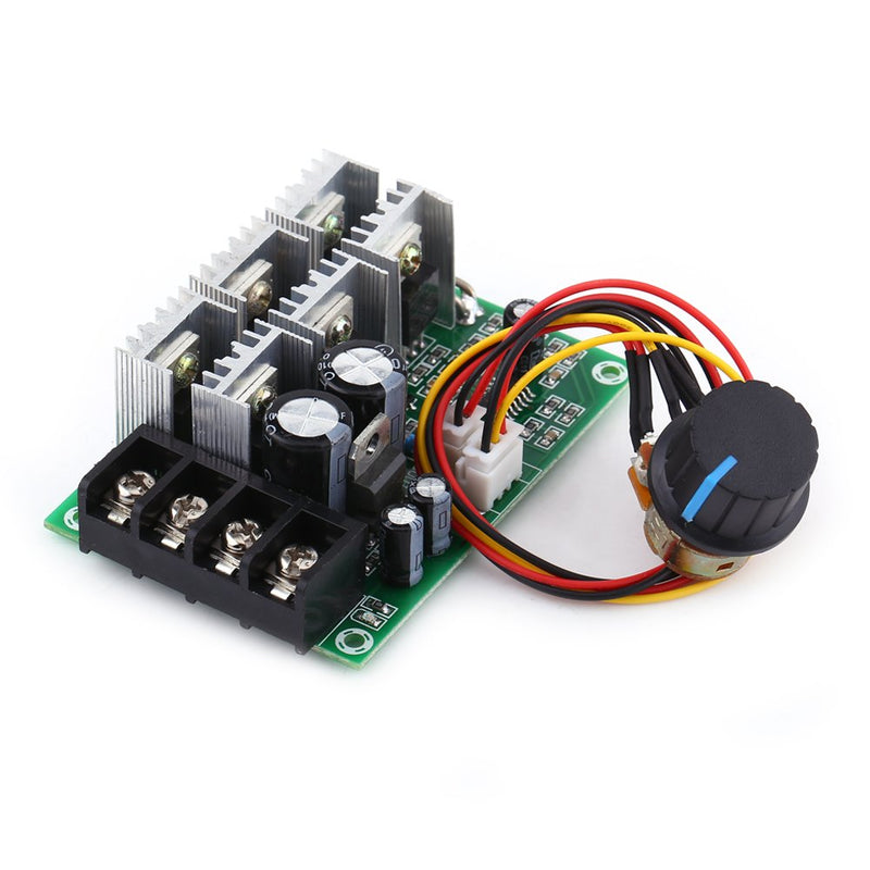 DC Motor Speed Controller with Overload Protection 12V 36V 48V 30A Slow Start Adjustable Speed Board for Permanent Magnet DC Brushed Motor