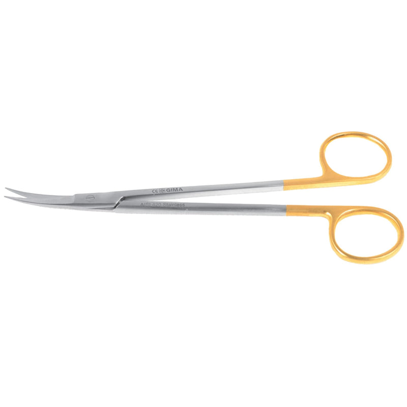 Gima - Kelly scissors, curved, with pointed ends, 16 cm, with very strong tips that ensure surgeons high precision, 38521 CURVE