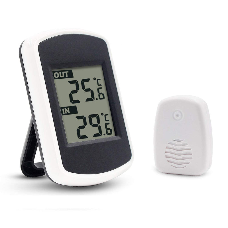 Ulable Digital Wireless Thermometer for Indoor and Outdoor Temperature Measurement, LCD, Environmental Tester
