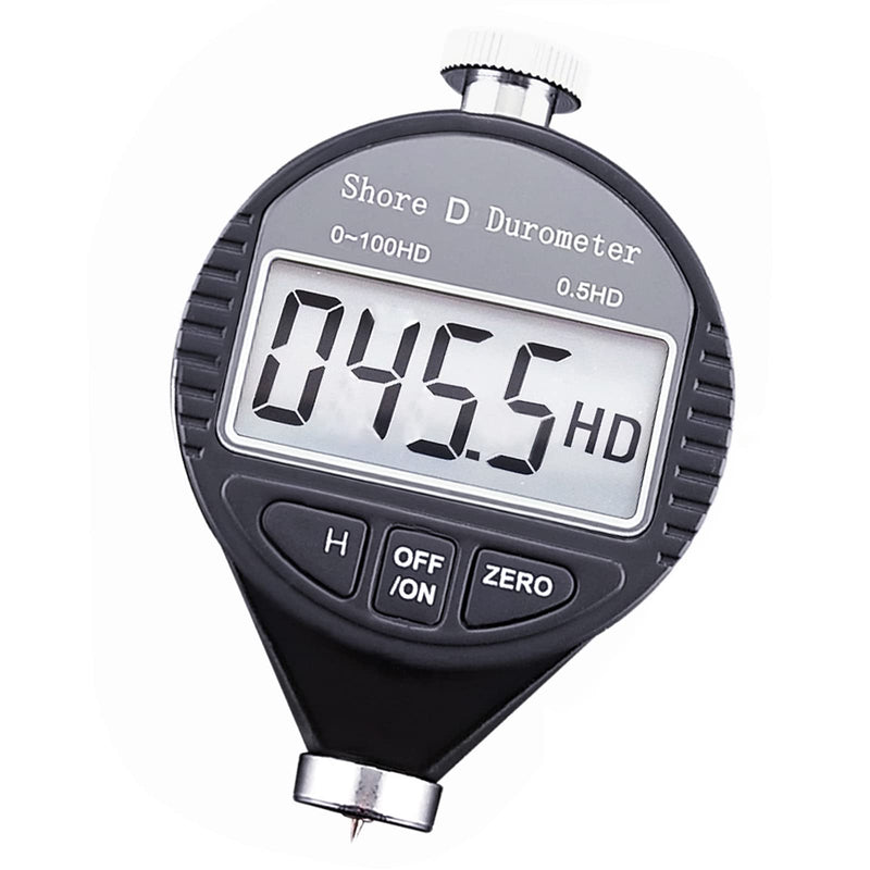 Digital 0-100HD Shore D Hardness Durometer Scale for Rubber, Tires and Plastic (D)