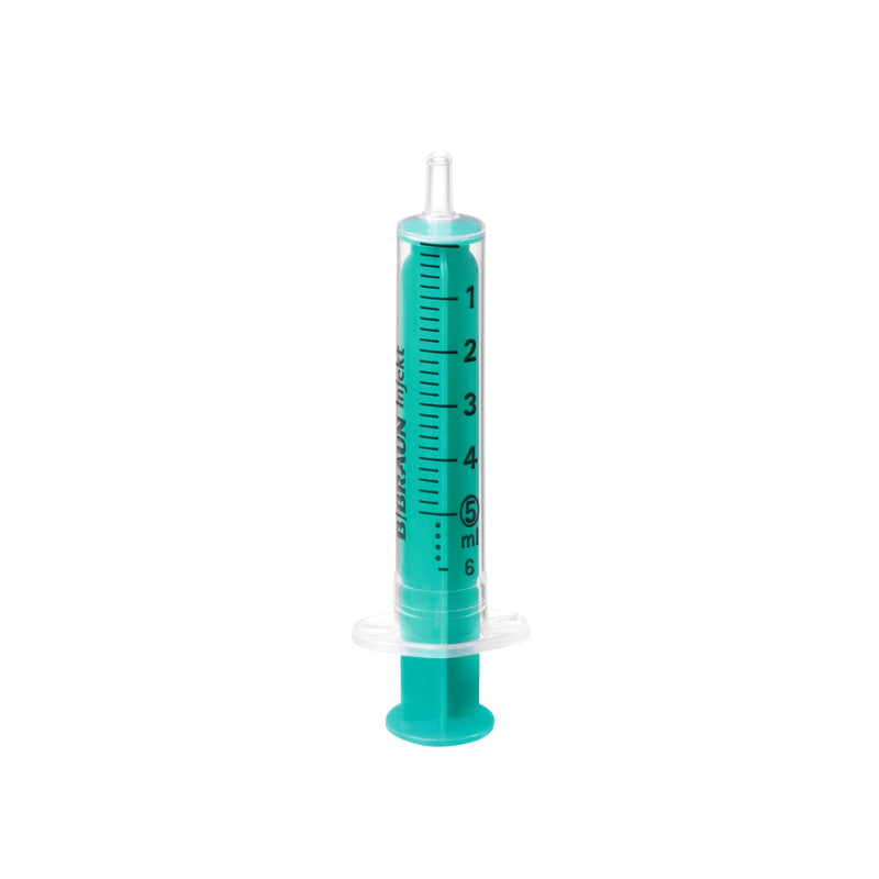 B. Braun INJEKT 5 ml, Luer connection, eccentric, 2-part disposable syringes, 100 pieces