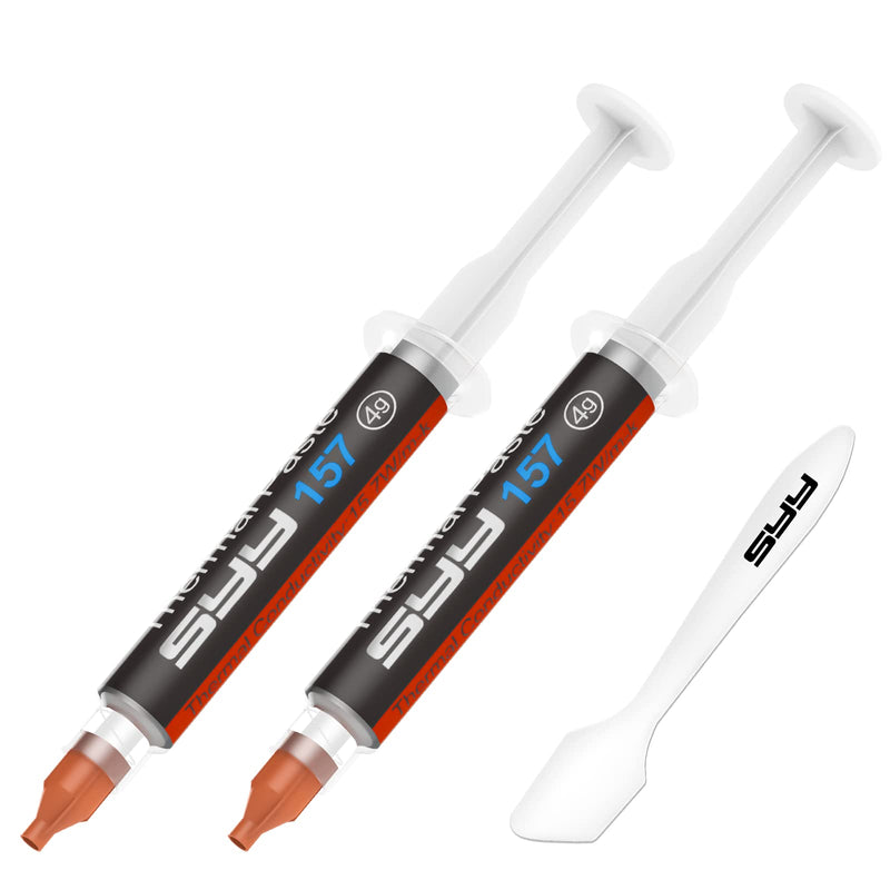 SYY Pâte Thermique, 8g 2022 New Mise à Level Facile à appliquer Pâte Pour Interface Thermique à Base de Carbone, pâte de dissipateur Thermique Pour GPU/CPU/VGA/IC/LED