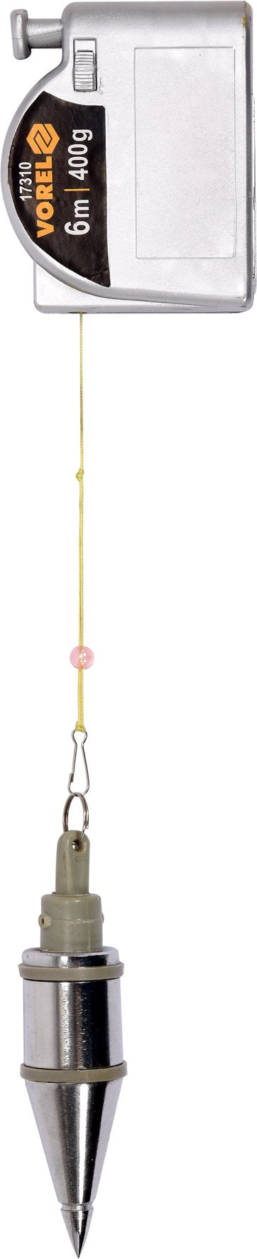 Vorel Plumb solder 400 g 6 m with automatic retraction and magnet directional solder masonry solder line solder