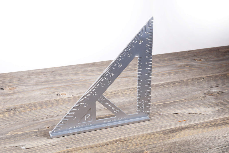 Stop square Aluminum square in centimeter version Universal angle Leg length: 17.5 cm (wood and metal processing)