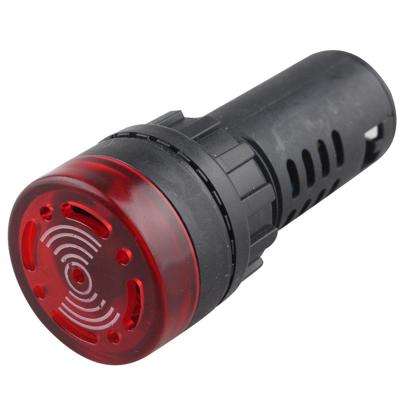 HALJIA AD16-22sm LED Buzzer Alarm Signal Indicator Light Flash Alertor DC12V 20mA 22mm Dia