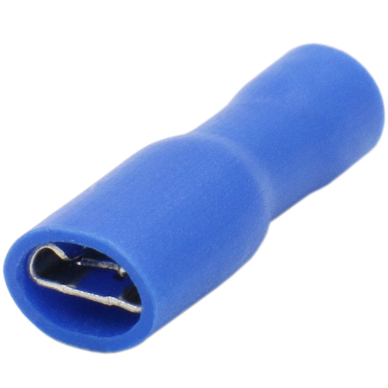 Heschen 1.5-2.5mm² (16-14AWG) FDFD2-187 Vinyl Fully Insulated Cable Clamp 4.8x0.5mm Blue Pack of 100