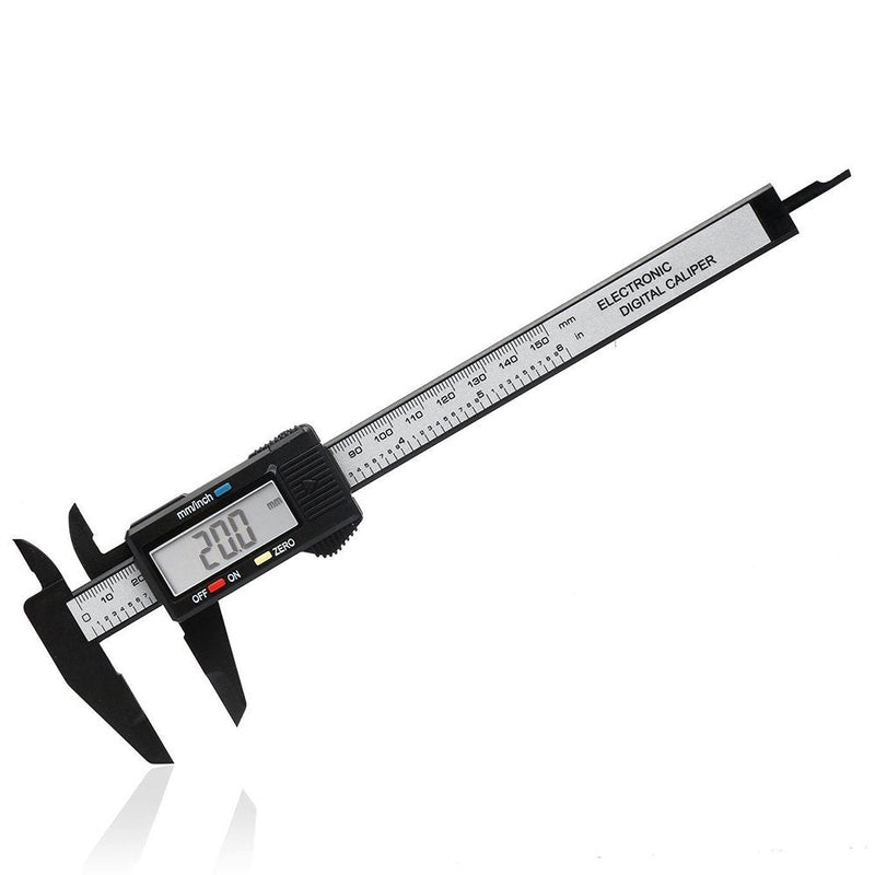 Chizea Digital Caliper, 150mm Classic Caliper with Large LCD Display for Outside, Inside and Depth Measurement, Black