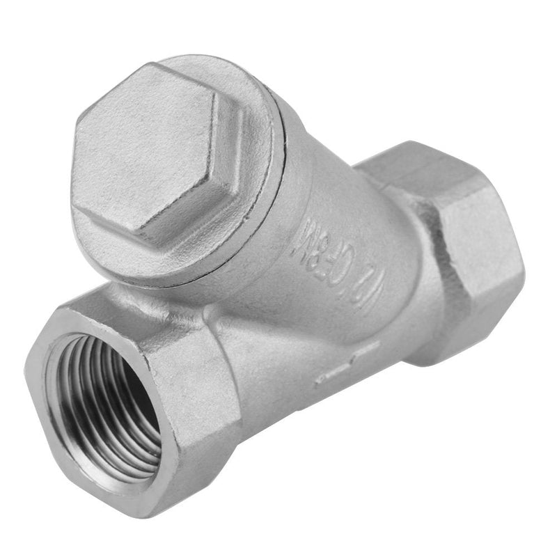1/2" Stainless Steel Strainer Valve Pipe Connector DN15 NPT Y STRAINER Mesh Filter Valve NPT for Water Oil Gas