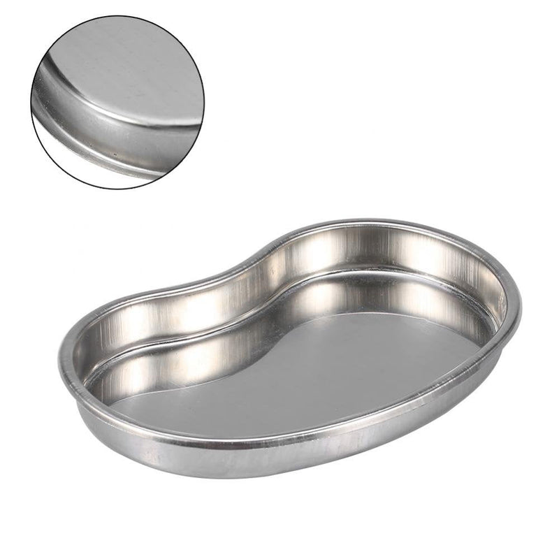 Stainless steel kidney bowl eyebrow lips tattoo sterilization container made of stainless steel, beauty instrument bowl kidney bowl lab trays instrument tray 185 mm x 110 mm x 20 mm