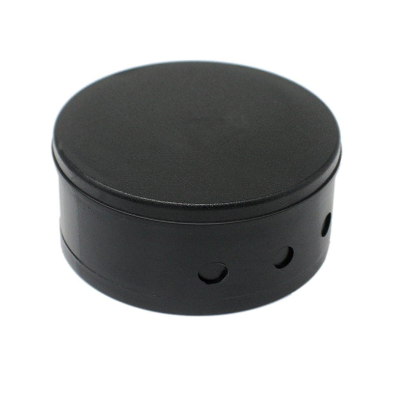 Christoph Palme lighting distribution box ø 70x31mm black plastic I junction box surface-mounted for power cable I branch canopy for wall and ceiling connection