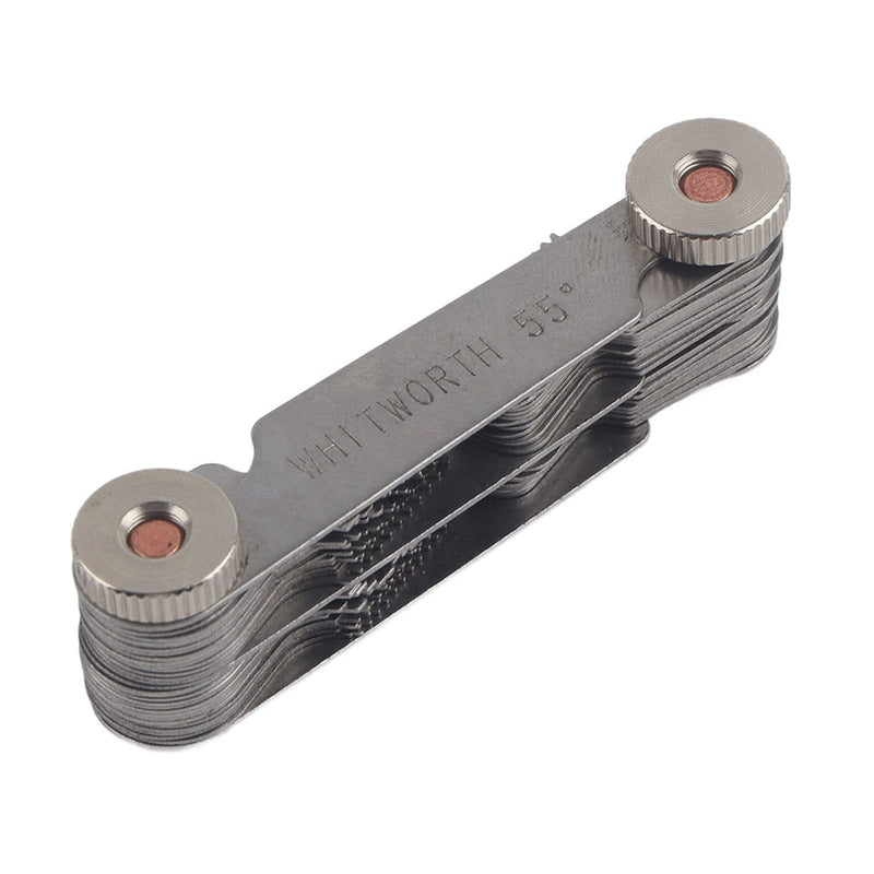 52 pieces thread template stainless steel screw pitch gauge 60 and 55 degree thread plug gage measuring tool Metric + imperial (52 pieces) (Metric+ imperial (52pc)) Metric+ imperial (52pc)