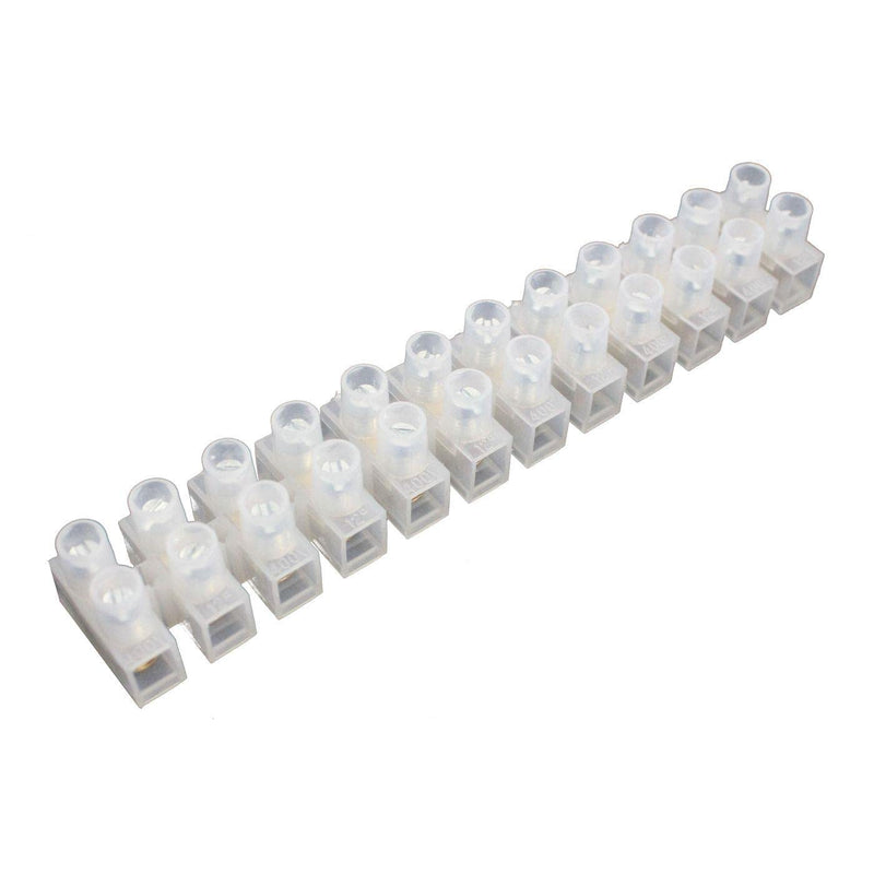 5x luster terminals 4-6mm² 15A 380V (row of 12); Connection terminal 4.0mm² - 6mm² transparent