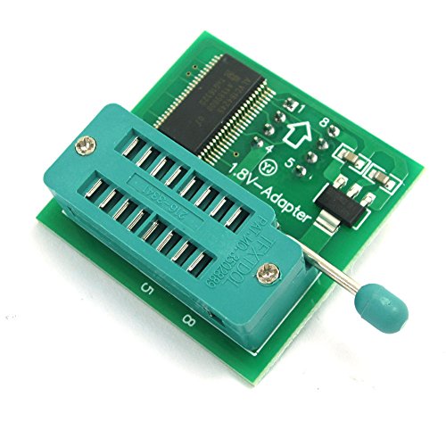 DollaTek 1.8 V Adapter for iPhone or Motherboard 1.8 V SPI Flash SOP8 DIP8 W25 MX25 Use on Programmers TL866 EZP2010 etc