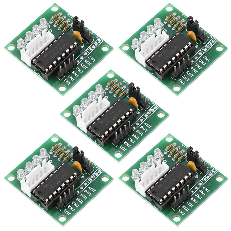 Walfront 5Pcs ULN2003 Stepper Motor Driver Module Driver Board Stepping Module for 4 Phrase Stepper Motor