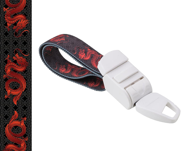Rolseley Red Dragon Pattern Medical Tourniquet with ABS Plastic Buckle, Latex Free Elastic Band, Perfect for Doctors, Nurses, Students and Paramedics