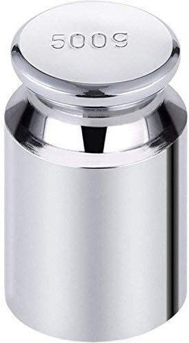 WedDecor 500g Calibration Weight with Accurate Precision, Nickel-Plated Stainless Steel Gram Scale for Digital, Pocket, Jewelry, Laboratory, Kitchen, Letter - Silver