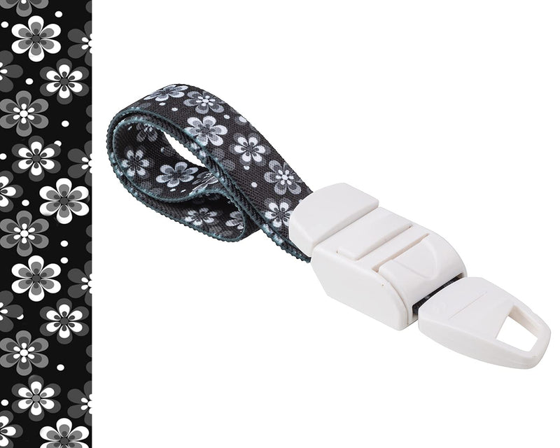 ROLSELEY PROFESSIONAL Festive Holiday Tourniquet Fast and Slow Release Ideal for Doctors, Nurses, Students and Paramedics Floral Black