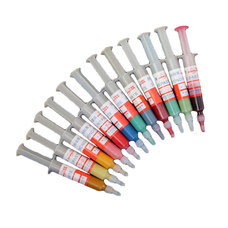 Healifty 12 pieces diamond paste diamond grinding paste diamond polishing lapping paste polishing paste compound syringes