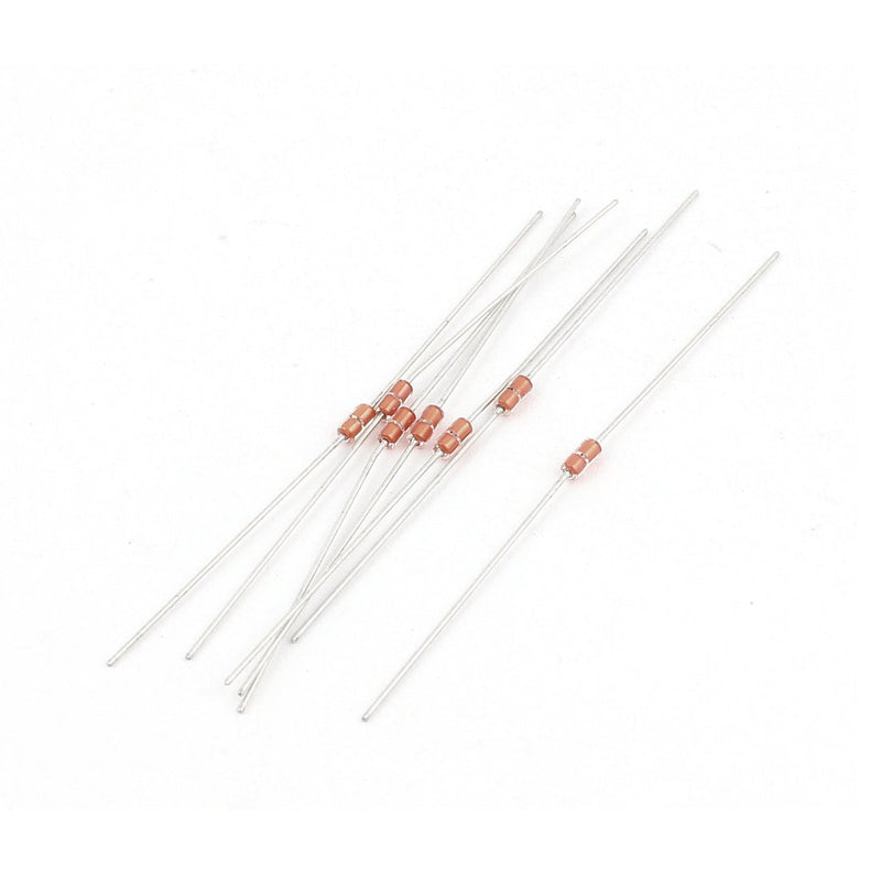 sourcing map 5pcs MF58 10K Ohm 3950K 1% for Glass Encapsulated Resistor NTC Thermistors DIY