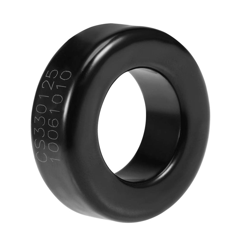 sourcing map Ferrite Ring Iron Powder Toroid Ferrite Cores Black Gray 19.3 x 33.7 x 11.3mm de
