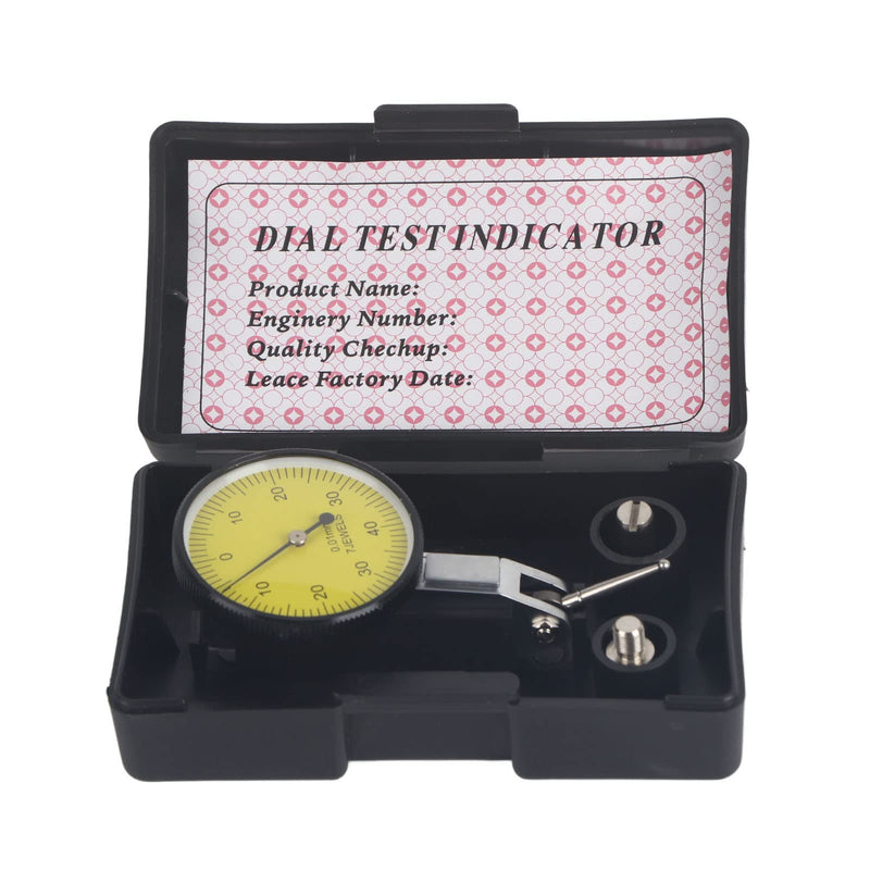 Dial Indicator Accuracy 0.01mm Lever Dial Indicator Dial Gauge Tool Kit Gage with Gray Case