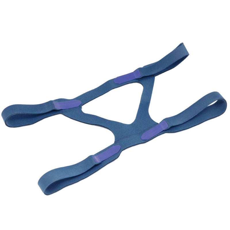 Universal CPAP Head Harness Replacement for Hersvin Compatible with Most Respironics, Resmed, Resmart Ventilator Nasal, Full Face and Sleep Apnea Masks Blue